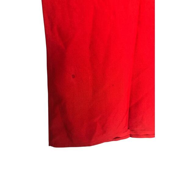 J. Crew Factory Top Short Puff Sleeve Keyhole Back Crepe Candy Apple Red NWT 2X - Picture 4 of 8